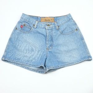 Mudd Light Denim Jean Shorts Size 7, Vintage 1990s